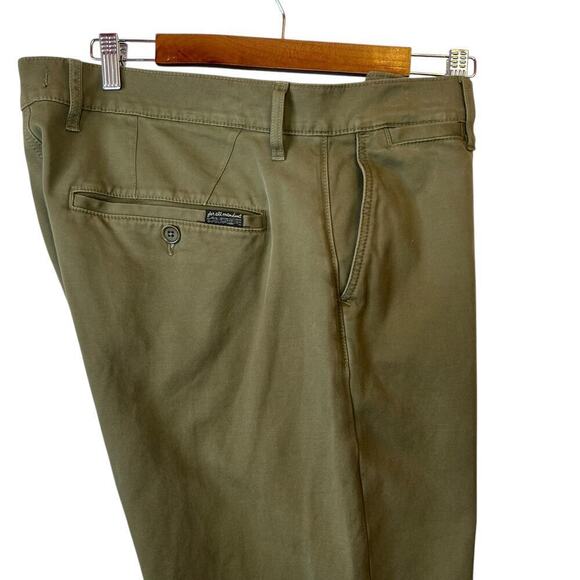 7 for All Mankind Go-To Chino in Military Green Men's Size 40 x 31 - Picture 9 of 15
